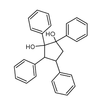 1,2,3,4-tetraphenyl-cyclopentane-1,2-diol结构式