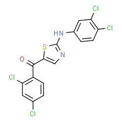 [2-(3,4-DICHLOROANILINO)-1,3-THIAZOL-5-YL](2,4-DICHLOROPHENYL)METHANONE结构式