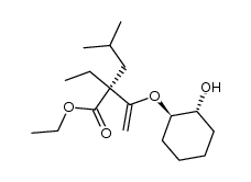 ethyl (2R)-2-ethyl-3-[(1R,2R)-2-hydroxycyclohexyloxy]-2-(1-methylpropyl)but-3-enoate结构式