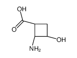 Cyclobutanecarboxylic acid, 2-amino-3-hydroxy-, (1S,2S,3R)- (9CI) Structure