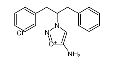 3-(1,3-diphenylpropan-2-yl)oxadiazol-3-ium-5-amine,chloride Structure