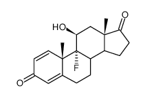 (11β)-9-Fluoro-11-hydroxyandrosta-1,4-dien-3,17-dione Structure