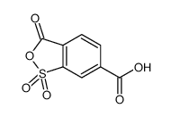 1,1,3-trioxo-2,1λ6-benzoxathiole-6-carboxylic acid Structure