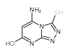 5-amino-3-sulfanylidene-1,2-dihydro-[1,2,4]triazolo[4,3-a]pyrimidin-7-one结构式