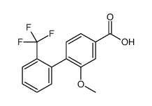 3-methoxy-4-[2-(trifluoromethyl)phenyl]benzoic acid结构式