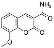 8-METHOXY-2-OXO-2H-CHROMENE-3-CARBOXYLICACIDAMIDE结构式