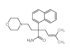 Acetamide, 2-(3-methyl-2-butenyl)-2-(2-morpholineethyl)-2-(1-naphthyl)- picture