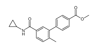 methyl 3'-([(cyclopropylamino)carbonyl]-6'-methyl-1,1'-biphenyl-4-yl)carboxylate Structure