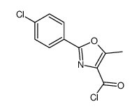 2-(4-chlorophenyl)-5-methyl-1,3-oxazole-4-carbonyl chloride结构式