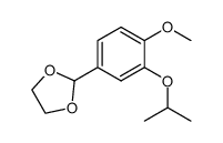 2-(3-isopropoxy-4-methoxyphenyl)-1,3-dioxolane结构式