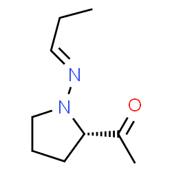 Ethanone, 1-[(2S)-1-(propylideneamino)-2-pyrrolidinyl]- (9CI)结构式