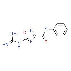 1,2,4-Oxadiazole-3-carboxamide,5-[(aminoiminomethyl)amino]-N-phenyl- Structure