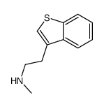 2-(1-benzothiophen-3-yl)-N-methylethanamine结构式