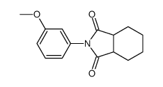 2-(3-methoxyphenyl)-3a,4,5,6,7,7a-hexahydroisoindole-1,3-dione结构式