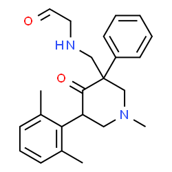 [[[5-(2,6-Dimethylphenyl)-1-methyl-4-oxo-3-phenyl-3-piperidinyl]methyl]amino]acetaldehyde结构式