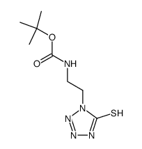 1-[2-(N-t-butoxycarbonylamino)-ethyl]-1H-tetrazole-5-thiol Structure