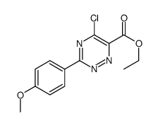 Ethyl 5-chloro-3-(4-methoxyphenyl)-1,2,4-triazine-6-carboxylate Structure