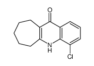 5,6,7,8,9,10-Hexahydro-4-chloro-11H-cyclohepta[b]quinolin-11-one结构式