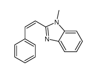 1-METHYL-2-STYRYL-1H-BENZOIMIDAZOLE structure