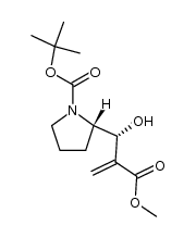 tert-butyl 2-(2-(methoxycarbonyl)-1-hydroxyallyl)pyrrolidine-1-carboxylate Structure