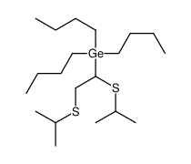 1,2-bis(propan-2-ylsulfanyl)ethyl-tributylgermane Structure