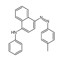 4-[(4-methylphenyl)diazenyl]-N-phenylnaphthalen-1-amine结构式