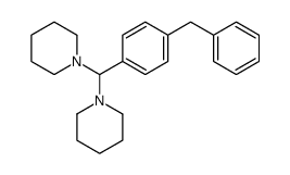 1-[(4-benzylphenyl)-piperidin-1-ylmethyl]piperidine Structure