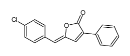 5-[(4-chlorophenyl)methylidene]-3-phenylfuran-2-one结构式