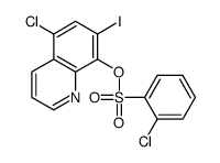 (5-chloro-7-iodoquinolin-8-yl) 2-chlorobenzenesulfonate结构式