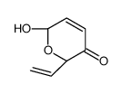 (6S)-6-ethenyl-2-hydroxy-2H-pyran-5-one Structure