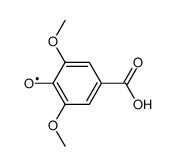 4-Carboxy-2,6-dimethoxy-phenoxyradikal结构式