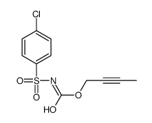 but-2-ynyl N-(4-chlorophenyl)sulfonylcarbamate结构式