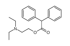 2-(diethylamino)ethyl 2,2-diphenylacetate Structure