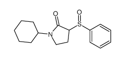 3-(benzenesulfinyl)-1-cyclohexylpyrrolidin-2-one结构式