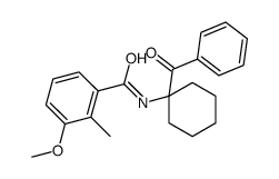 N-(1-benzoylcyclohexyl)-3-methoxy-2-methylbenzamide Structure