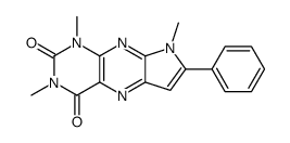 1,3,8-trimethyl-7-phenylpyrrolo[3,2-g]pteridine-2,4-dione Structure