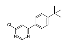 4-(4-tert-Butyl-phenyl)-6-chloro-pyrimidine结构式