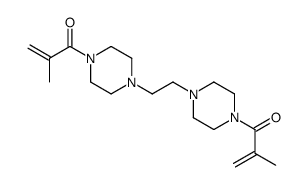 2-methyl-1-[4-[2-[4-(2-methylprop-2-enoyl)piperazin-1-yl]ethyl]piperazin-1-yl]prop-2-en-1-one结构式