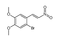 2-Bromo-4,5-dimethoxy-1-(2-nitroethenyl)-benzene结构式