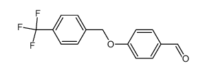 4-((4-(trifluoromethyl)benzyl)oxy)benzaldehyde结构式