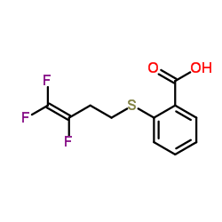 2-[(3,4,4-Trifluoro-3-buten-1-yl)sulfanyl]benzoic acid Structure