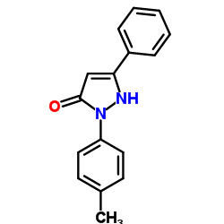 2-(4-Methylphenyl)-5-phenyl-1,2-dihydro-3H-pyrazol-3-one结构式