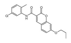 N-(5-chloro-2-methylphenyl)-2-oxo-7-propoxychromene-3-carboxamide Structure