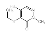 3(2H)-Pyridazinone,4-(ethylthio)-5-mercapto-2-methyl-结构式