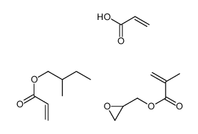 2-methylbutyl prop-2-enoate,oxiran-2-ylmethyl 2-methylprop-2-enoate,prop-2-enoic acid结构式