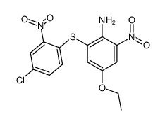 2-((4-chloro-2-nitrophenyl)thio)-4-ethoxy-6-nitroaniline Structure