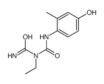 1-carbamoyl-1-ethyl-3-(4-hydroxy-2-methylphenyl)urea Structure