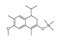 ((4-isopropyl-7-methoxy-1,6-dimethyl-3,4-dihydronaphthalen-2-yl)oxy)trimethylsilane Structure