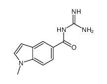 1H-Indole-5-carboxamide,N-(aminoiminomethyl)-1-methyl-(9CI)结构式