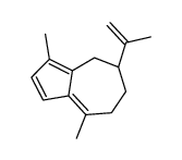 (5R)-3,8-dimethyl-5-prop-1-en-2-yl-4,5,6,7-tetrahydroazulene Structure